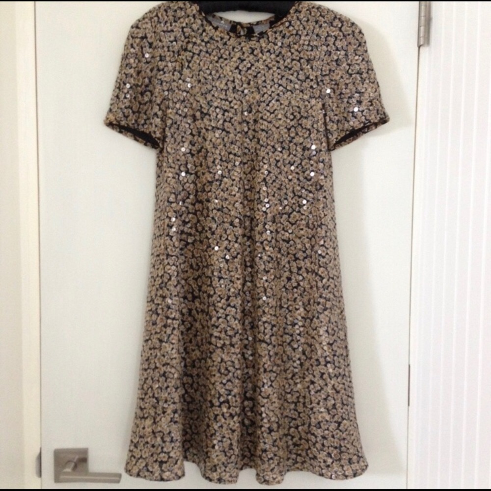 Sequin Covered Trapeze Dress Liz Claiborne Size 6